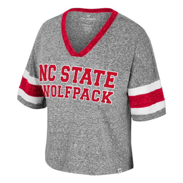 Grey/White/Red Ladies Short Sleeve